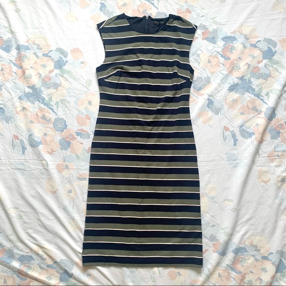 Banana Republic Dresses & Skirts - Banana Republic Tall Striped Cap Sleeve Midi Dress